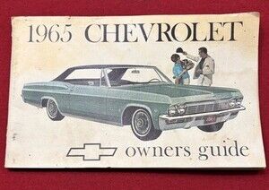 1965 Chevrolet Owners Manual Original GM Impala Bel Air Biscayne 3rd Edition